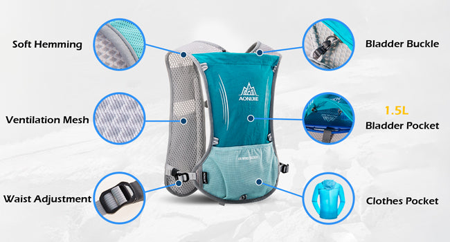 TRIWONDER Running Vest 5L 5.5L Hydration Water Pack Backpack for Women Men Runner Trail Race Marathon Cycling Hiking Jogging
