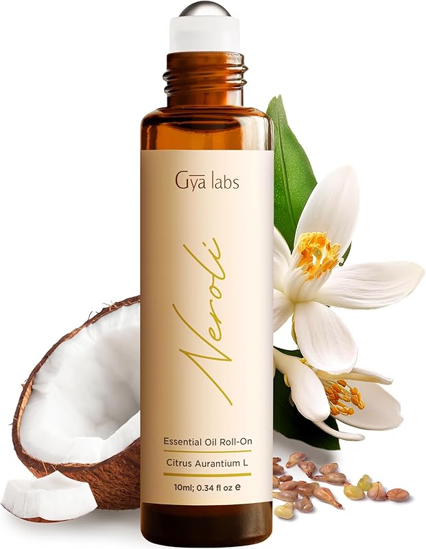 Gya Labs Peace Essential Oil Roll on - 100% Pure Natural Calming Oil for Fatigue, Blend with Patchouli, Frankincense, Aromatherapy Relaxation Gifts for Women and Men, Travel Size (0.34 Fl Oz)