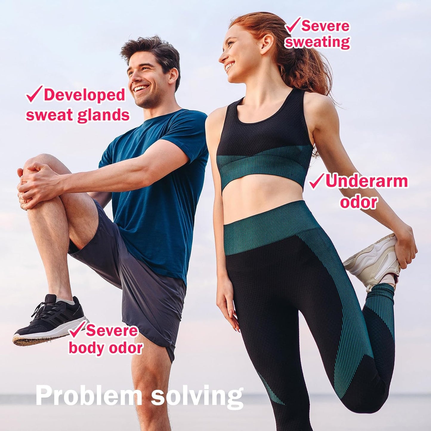 3PCS Deodorant Antiperspirant for Men and Women,High Degree,Strength Sweat Block and Odor Control,Refreshing Body Deodorant Antiperspirant