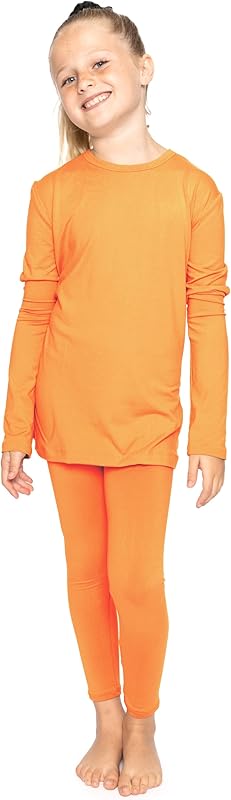 STRETCH IS COMFORT Oh So Soft Youth Girls Long Sleeve Crew and Leggings Set, Includes Top and Bottom