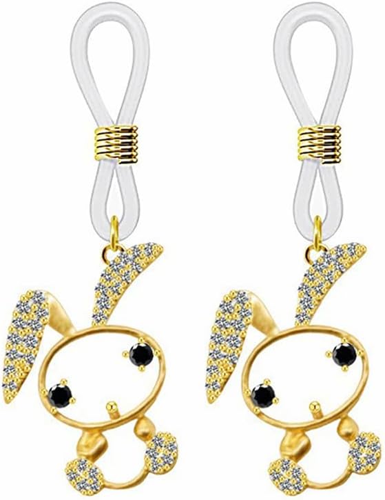 Non Piercing Nipple Rings Nipple Noose Fake Nipple Jewelry Adjustable Fake Nipplerings Non Pierced Body Jewelry for Women (Heart(Silver))