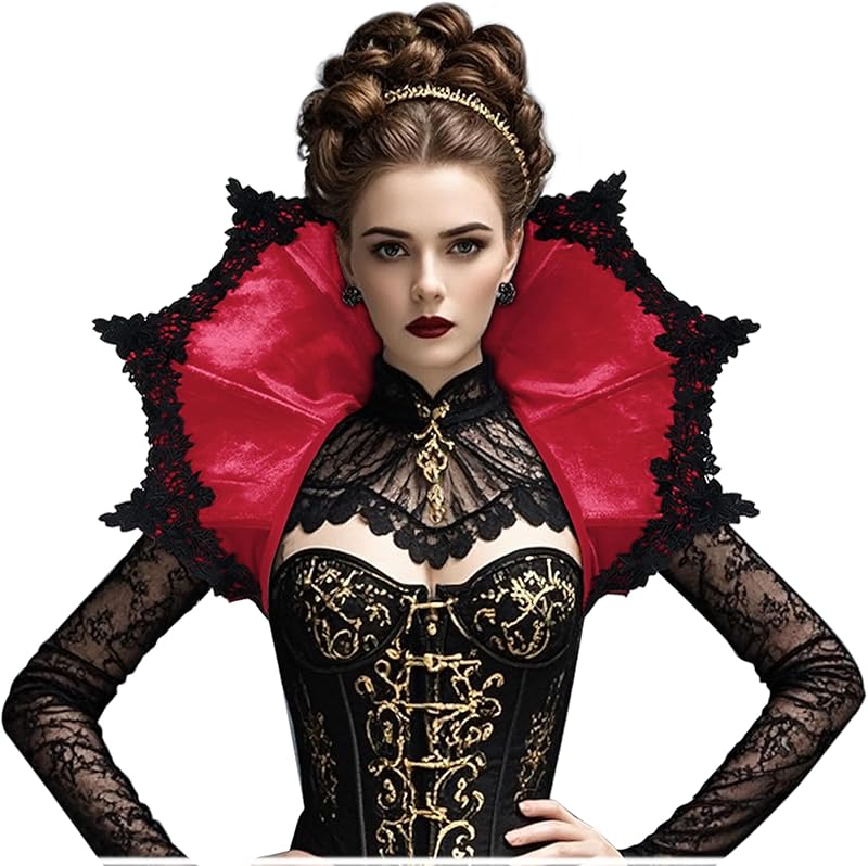 Joukavor Velvet Victorian Collar Women Gothic Vampire Neck Collar for Cosplay