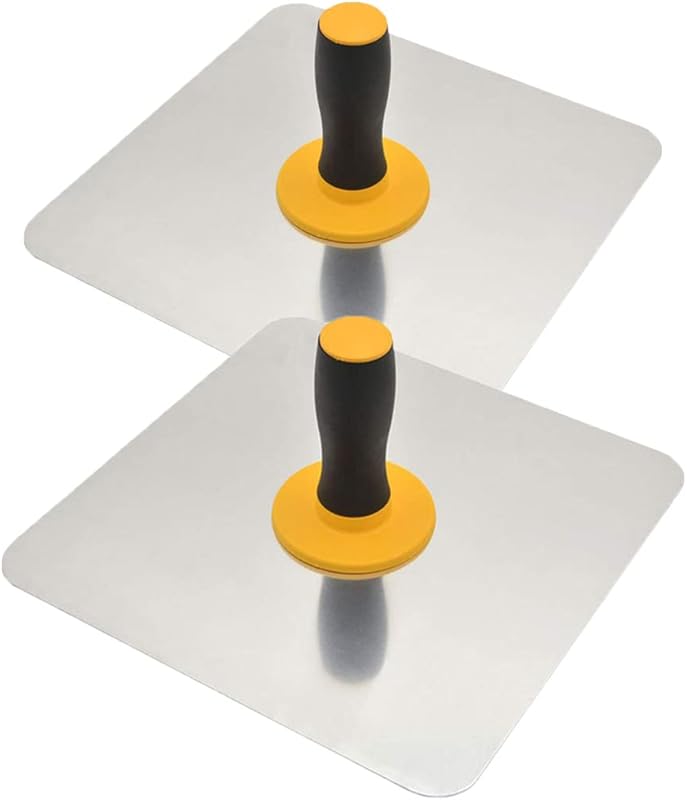 Aluminium Plastering Hawk with Soft Grip Handle, Plaster Mortar Board Holder Finishing Plastering Tool for Cement, Mortar, Drywall (11.8"x11.8")