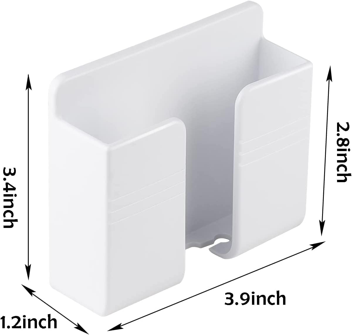 CEI&BPY 2Pcs Phone Holder Wall Mounted, Phone Stand with Self Adhesive. Phone Holder for RV Charging.Compatible with iPhone and Android (2Pack - White) - TrendyLookz