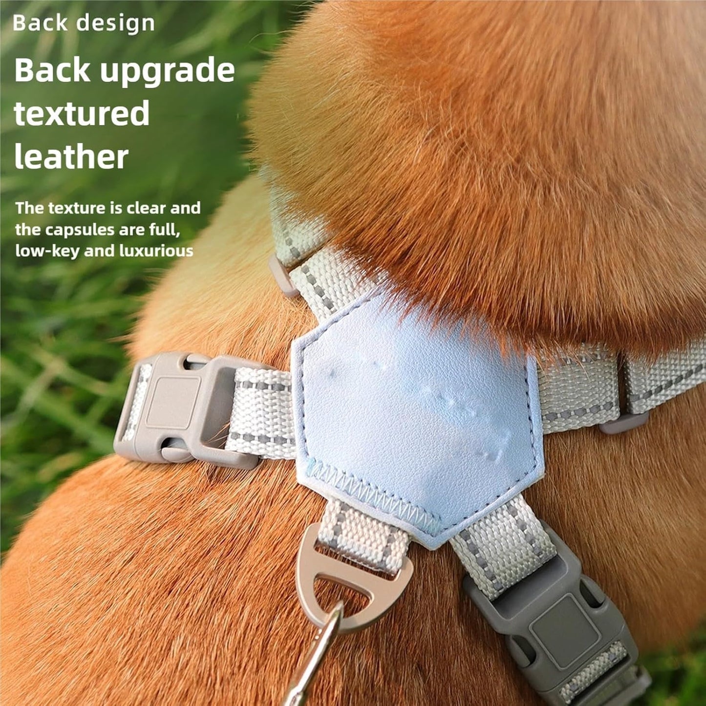 Chewie Cozy Dog Harness, Chewie - Adjustable No Choke No Pull Reflective Cozy Harness with Traction Rope, Soft Breathable (Pink, S) - TrendyLookz