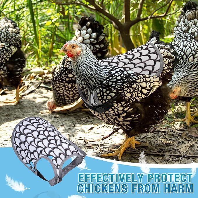 Chicken Saddle for Hens - Chicken Aprons for Hens With Adjustable Straps, Chicken Aprons & Vest Jacket for Hens - TrendyLookz