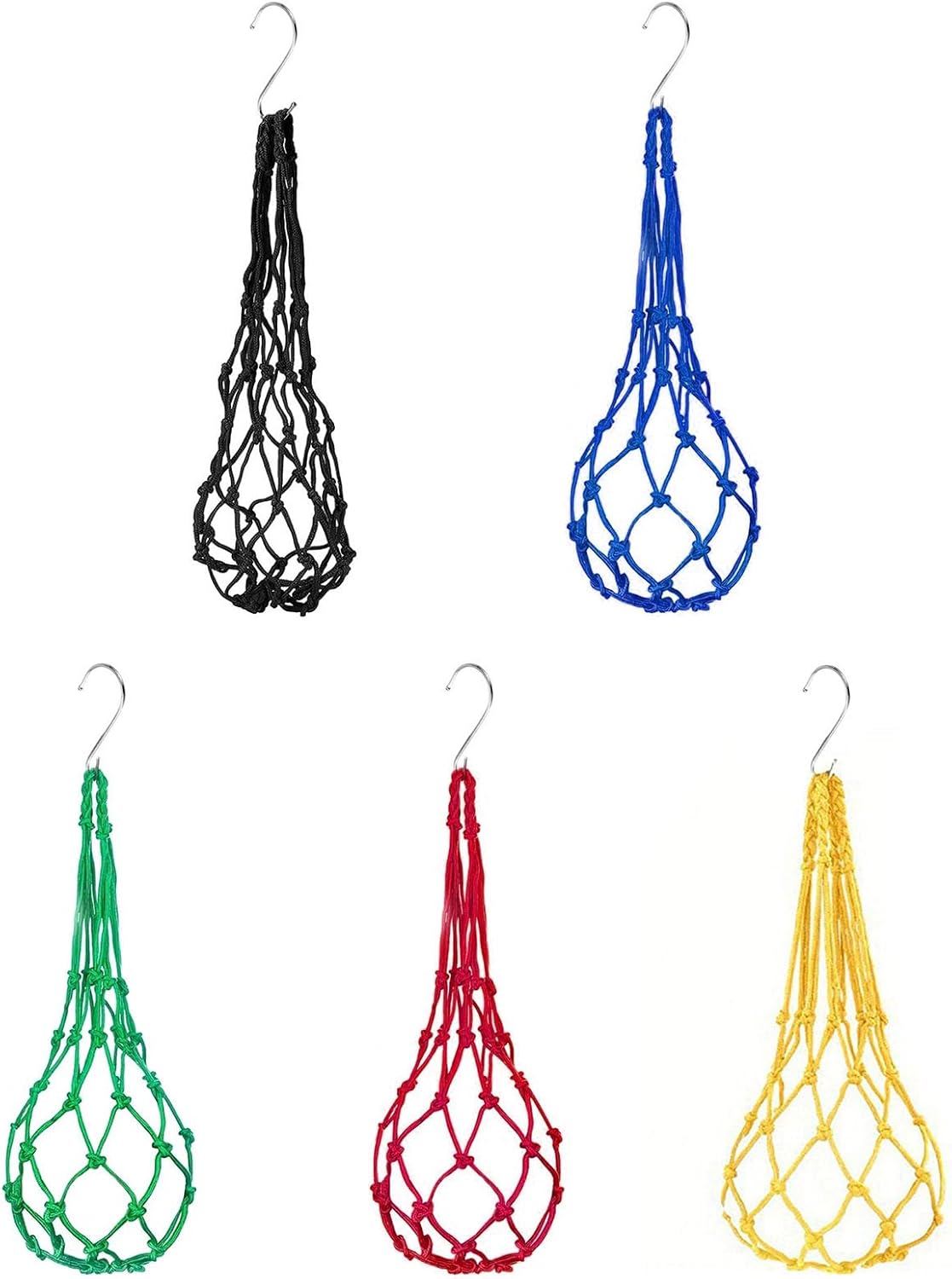 Chicken Vegetable Hanging Feeder, Chicken Vegetable String Bag, Poultry Fruit Holder Chicken Cabbage Feeder Treat Feeding Tool with S Hook for Hens Chicken Coop Toy for Hen Duck Accessories - TrendyLookz
