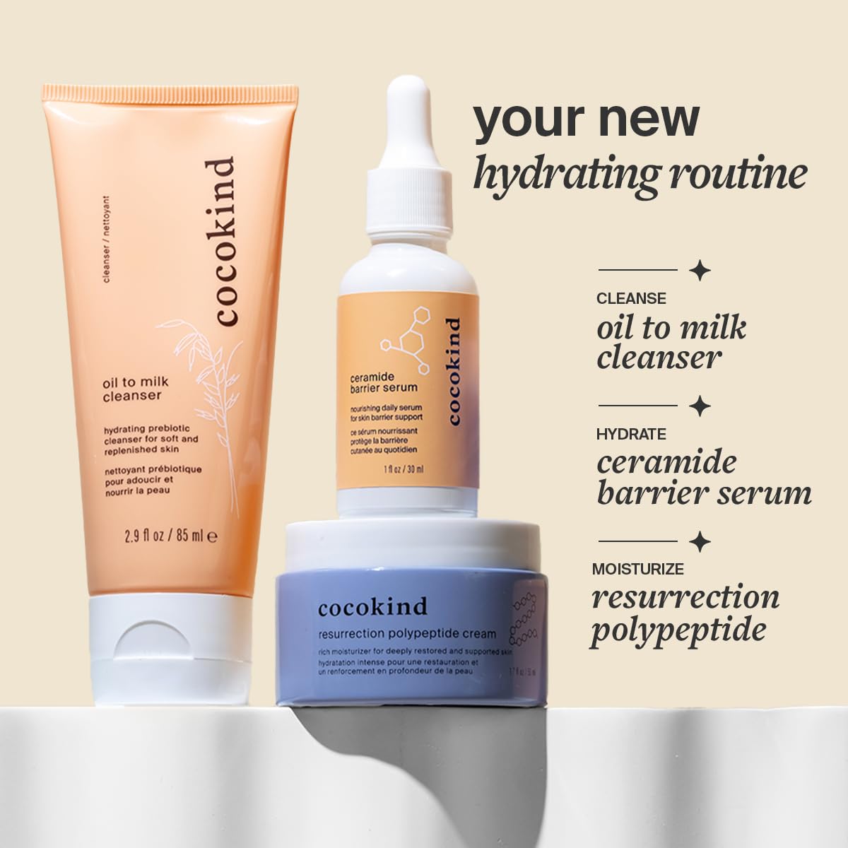 Cocokind Oil to Milk Face Wash, Oil Based Cleanser and Oil Makeup Remover - Cleansing Oil, Cleansing Milk and Cream Cleanser for Face - TrendyLookz