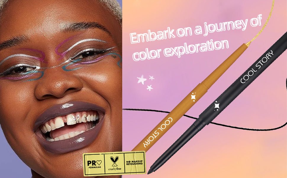 COOL STORY 12 Color Glossy Eyeliner Gel Pencil Eyebrow Pen Eye Makeup Waterproof Smudge Proof Long Lasting - TrendyLookz