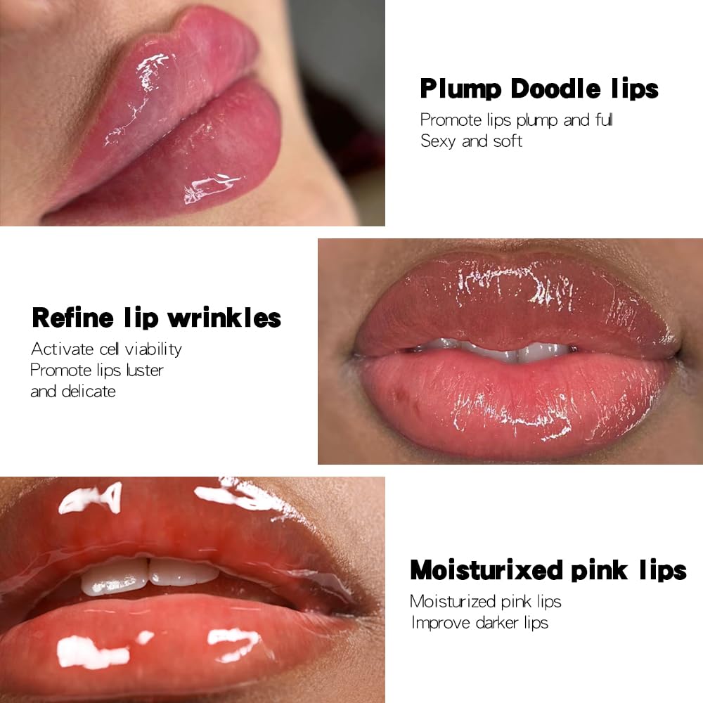 COOL STORY Lip Fuller Gloss, Moisturizing Hydrating Lip Serum, Fuller Lip Care, Lip Plumping Oil for Women Clear - TrendyLookz