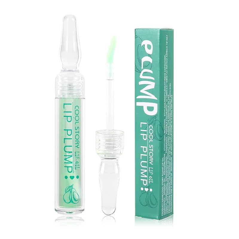 COOL STORY Lip Fuller Gloss, Moisturizing Hydrating Lip Serum, Fuller Lip Care, Lip Plumping Oil for Women Clear - TrendyLookz