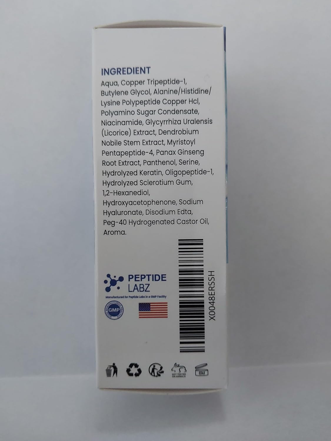 Copper Peptide 10% GHK - CU, 5% AHK - CU peptides Hair Growth Treatment Serum - TrendyLookz