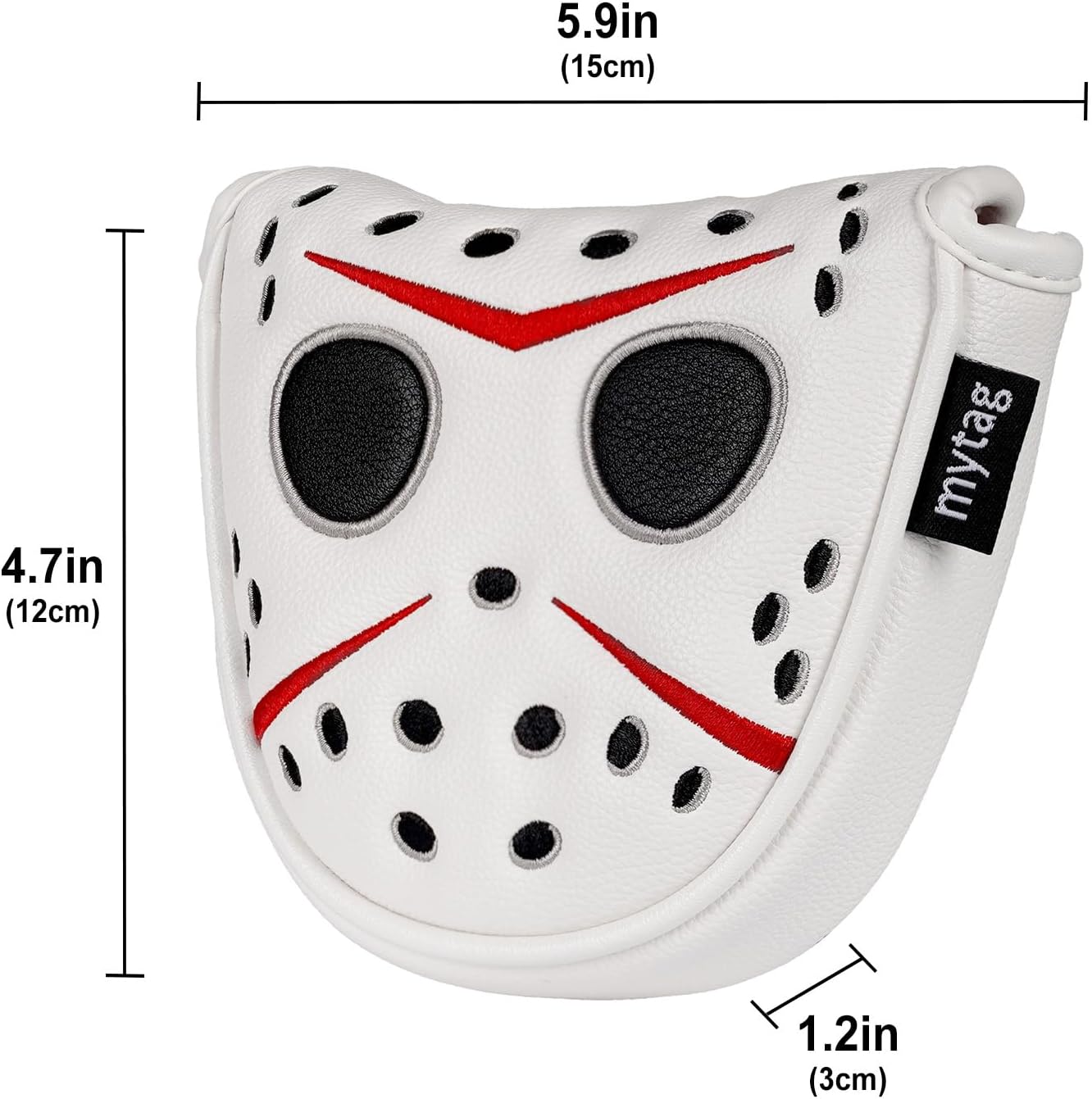 Putter Covers Hockey Goalie Mask, Mallet Putter Cover Blade Putter Cover Strong Magnetic Putter Headcover