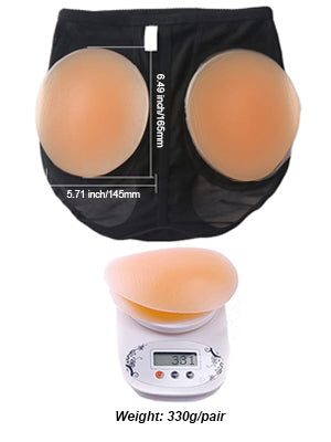 Silicone Butt Pads, Hip Pads for Women Shapewear – Hip Enhancer Pad & Fake Buttock Lifter Thick Peach