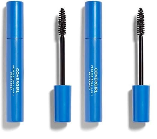 COVERGIRL Professional 3-in-1 Waterproof Mascara, Very Black 225, (Packaging May Vary), 0.3 Fl Oz (Pack of 1)