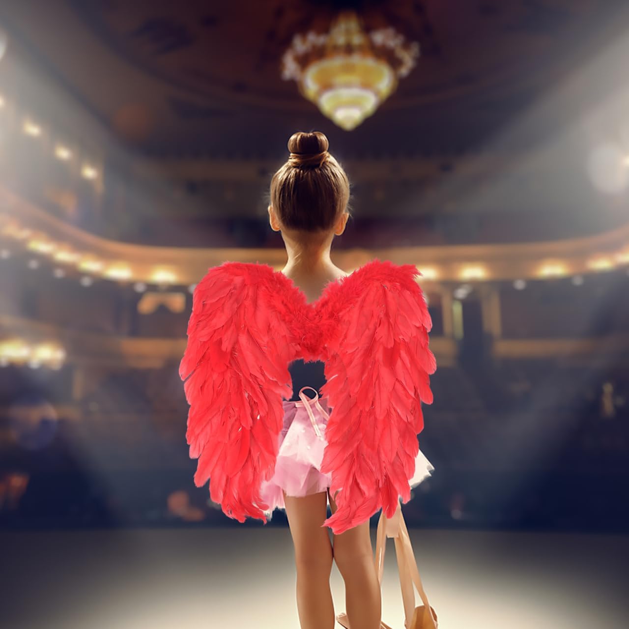 TENDYCOCO Cupid Costume Set Cupid Bow and Arrow Angel Wings Cupid Prop Heart Headband Valentines Halloween Costume for Cosplay Kids Children Valentine's Day