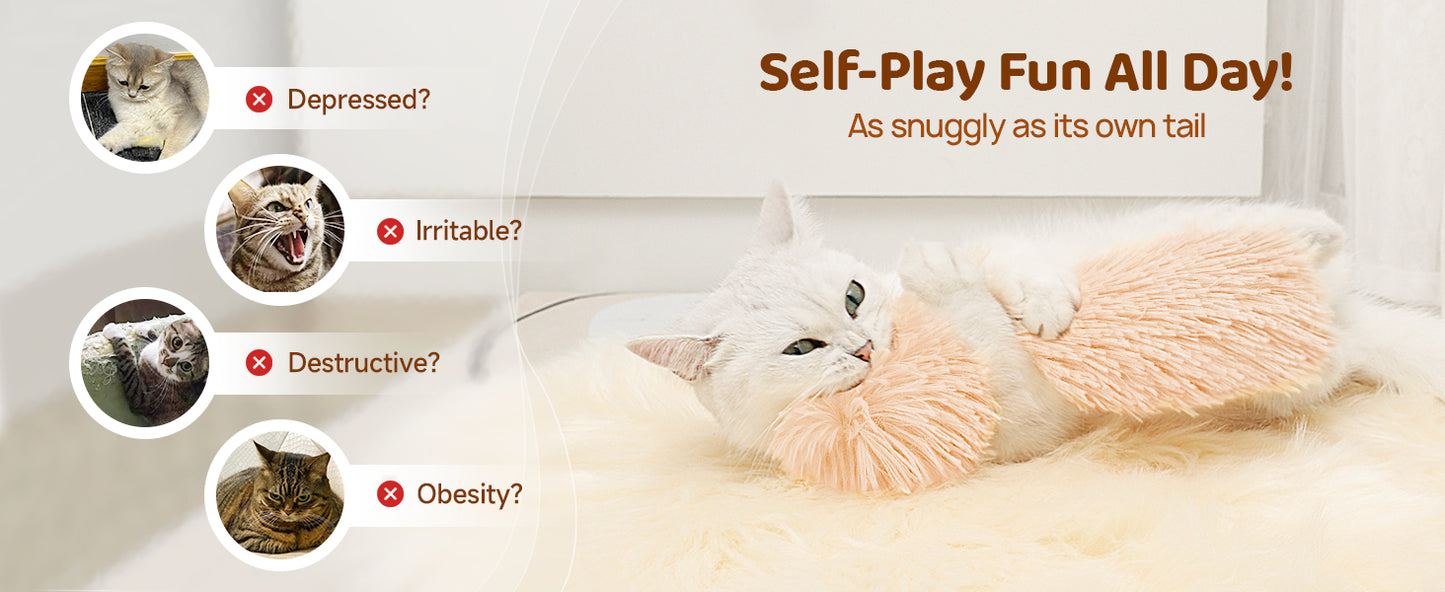 Potaroma Cat Toys Pillows, 3 Pack, Soft and Durable Crinkle Sound with Catnip Inside, Interactive Indoor Kitten Kicker, Promotes Kitty Exercise