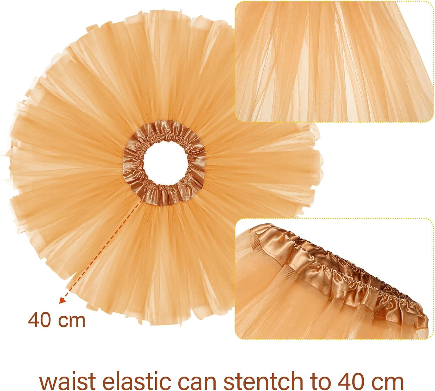 Geyoga Halloween Lion Costume Set Lion Animal Ears Headband Gloves Tail Bow Tie Gold Tutu Skirt Animal Fancy Costume Kit Accessories for Girls