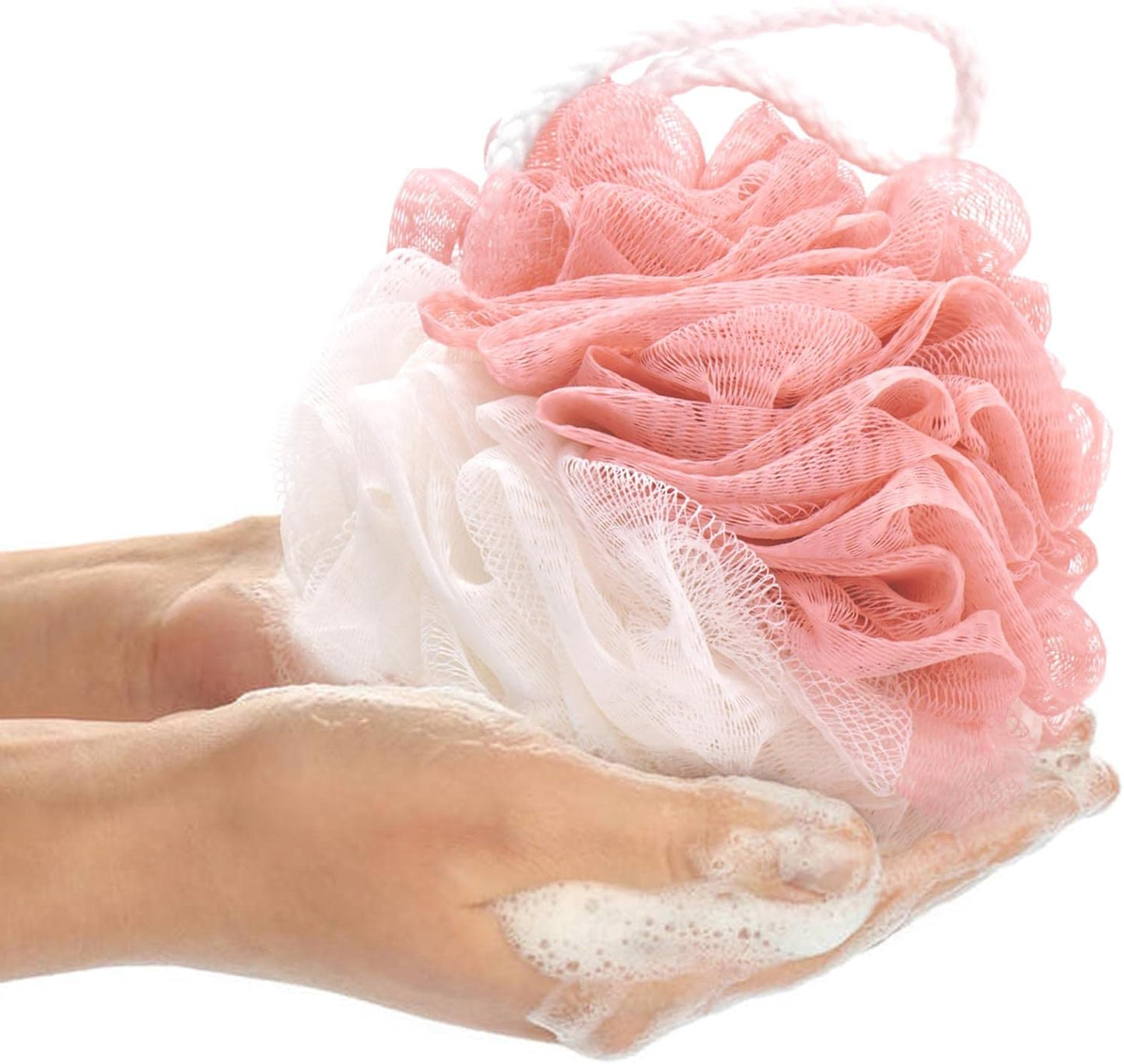 Loofah Bath Sponge Shower Luffas Body Sponge Exfoliating Soft Patchwork Men Women 4 Pack