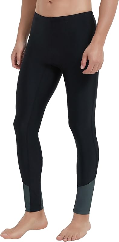 Ubestyle UPF 50+ Men's Active Surfing Water Leggings Swim Pants Swim Tights Beach Pants Sun Protective