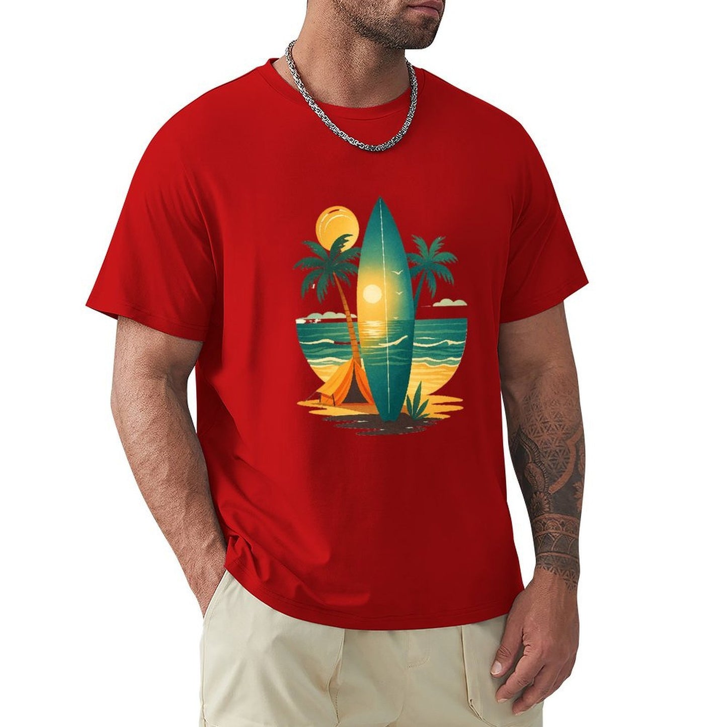 ,Men's Cotton Short-sleeved T-shirt, Breathable Loose-fitting Casual Summer Top, Suitable for Outdoor Activities and Daily Comfortable Wear,Men's T-shirt100%cottonz9ogjv2kl7vs
