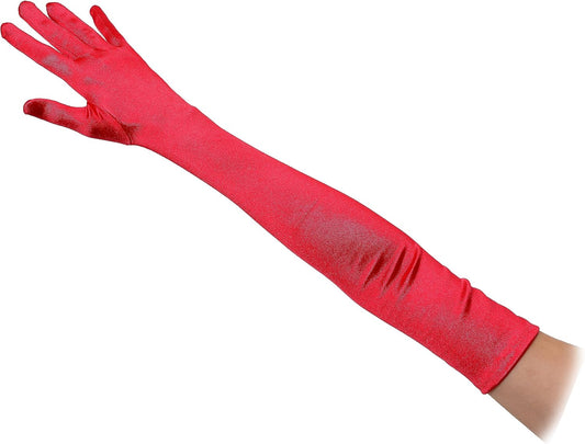 23" Extra Long Super Stretch Over the Elbow Party Bridal Dance Sexy Satin Gloves A-Grade Quality 16BL 58cm