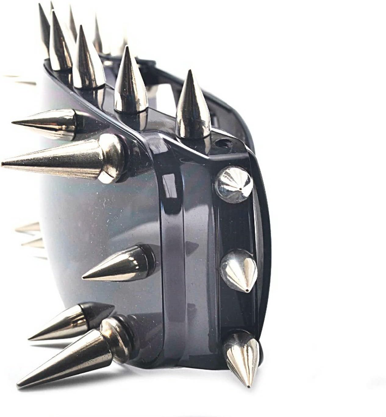 mincl/Punk Rocker Large Shield Spike Fashion Novelty Club Sunglasses