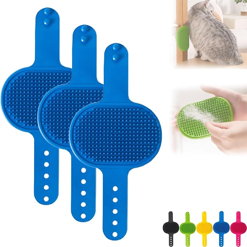 Silicone Grooming Strap Pad for Cats,Meowvo Cat Scratcher, Meowvo Silicone Grooming Scratch Pad, Cats Combs Cat Massager for Climbing Frames Table Legs