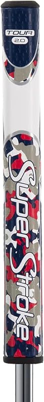 SuperStroke Zenergy Tour 2.0 Golf Putter Grip with No Taper Enhanced SPYNE Technology, New Multi-Zone Texturing and Tech-Port, Pink/White