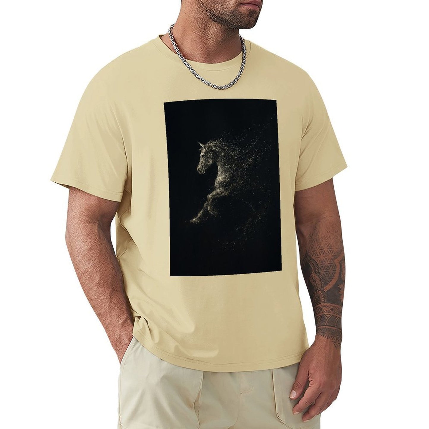 Men's Cotton Short-sleeved T-shirt, Breathable Loose-fitting Casual Summer Top, Suitable for Outdoor Activities and Daily Comfortable Wear,Men's T-shirt100%cottonzxvsy31mruo0