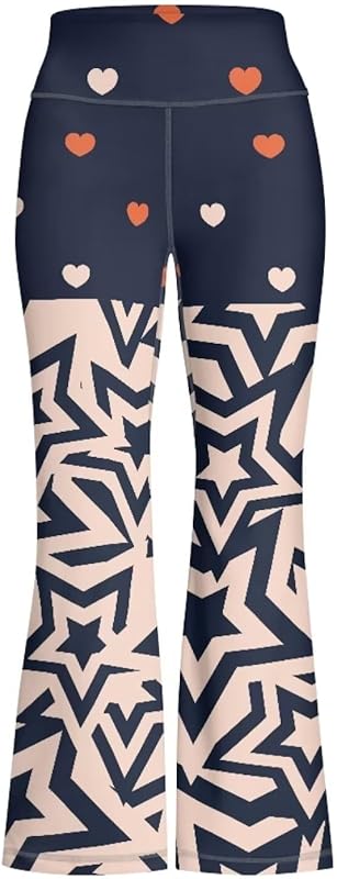 Girls' Athletic Leggings Bell Bottoms Kids Dance Running Yoga Pants High Waisted Workout Active Dance Tights