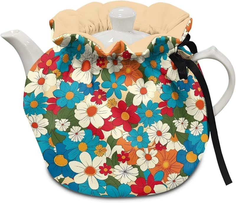 Teapot Thermal Cover Bohemian Mandala Print Tea Cozy for Tea Pot Insulated Suitable for Protecting Kettle Coffee Pot Breakfast Insulated Kitchen Coffee Table Decorative Accessories