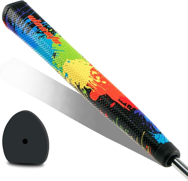 wosofe GOLF Putter Grip Two types of grips with different materials and weights Comfortable Advanced Texture Control and High-feedback Golf Putter Grip Stroke Enhancement Soft &Tacky Superior Traction