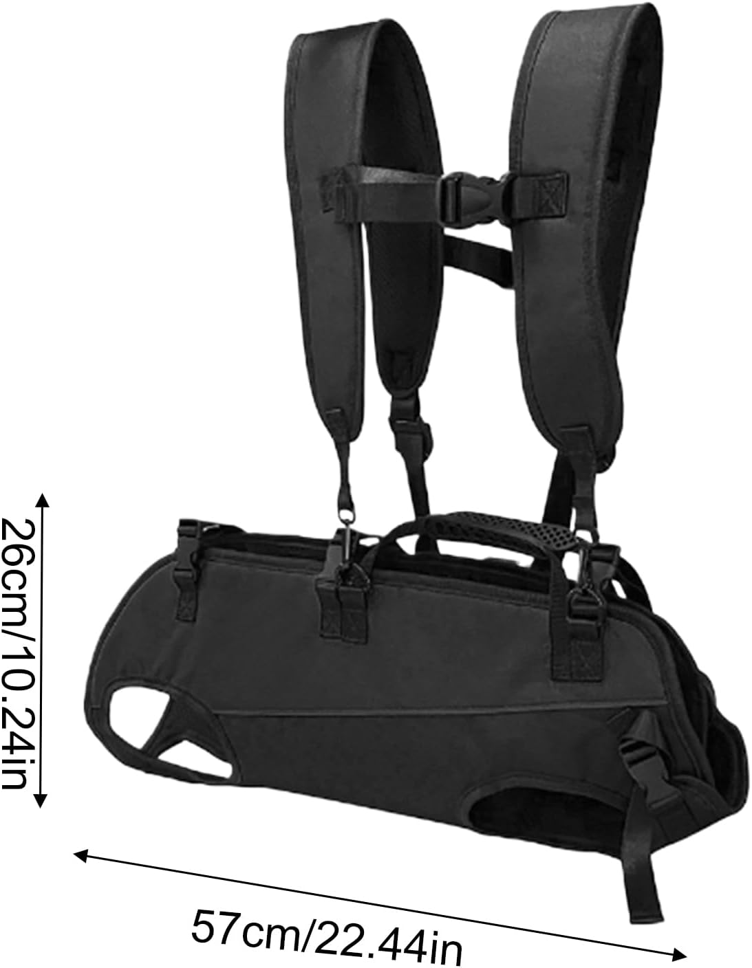 Sac à Dos de randonnée pour Chien, Sangle de Transport Horizontale réglable et Portable pour Chien, vêtements et Accessoires multifonctionnels pour Voyage, randonnée, vélo, Urgence, Sport, extérieur