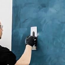 Stainless Steel Venetian Plaster Trowel 2 PC (Small: 200mm x 80mm & Medium: 240mm x 100mm) Paint Plastering Finishing Hand Tools