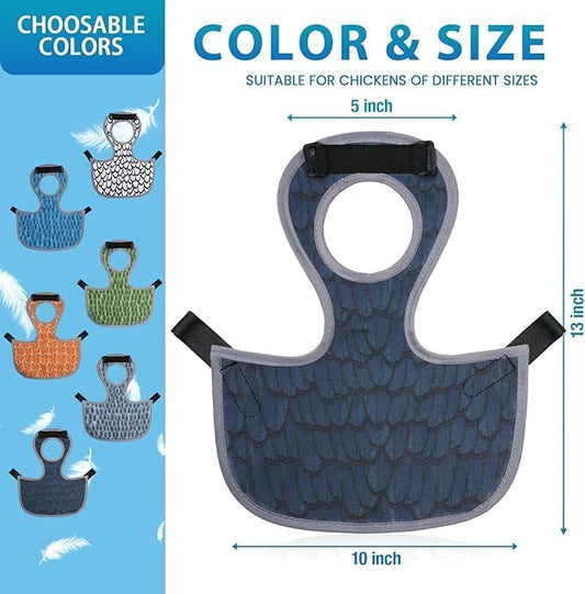 Chicken Saddle for Hens - Chicken Aprons for Hens With Adjustable Straps, Chicken Aprons & Vest Jacket for Hens
