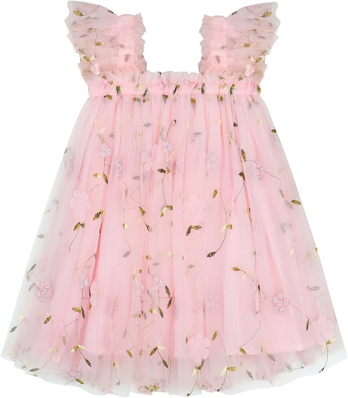 AGQT Baby Girls Tutu Dress Tulle Sundress Size 9M-5T