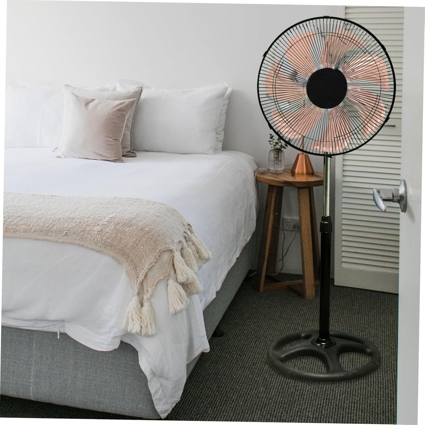 Aluminum Replacement Fan Blades Silent Design for Table and Floor Fans Efficient Airflow Easy Installation for Home Use