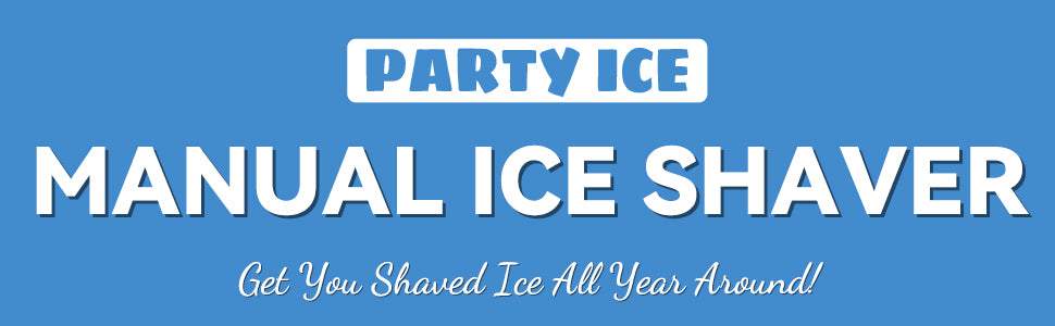 Manual Shaved Ice Maker Machine, Ice Shaver Machine, Snow Cone Maker Machine, Portable Ice Crusher, 10 Cups 10 Spoon Straws & Recipes Included (Blue)