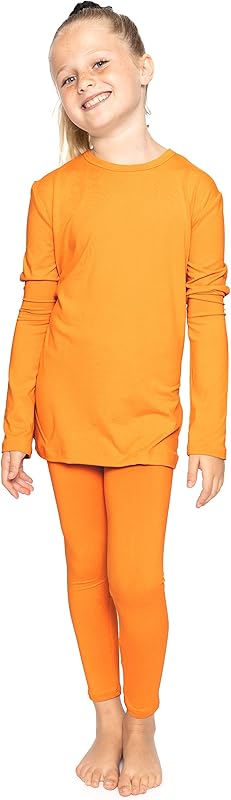 STRETCH IS COMFORT Oh So Soft Youth Girls Long Sleeve Crew and Leggings Set, Includes Top and Bottom
