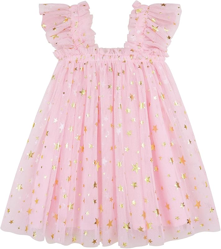 AGQT Baby Girls Tutu Dress Tulle Sundress Size 9M-5T