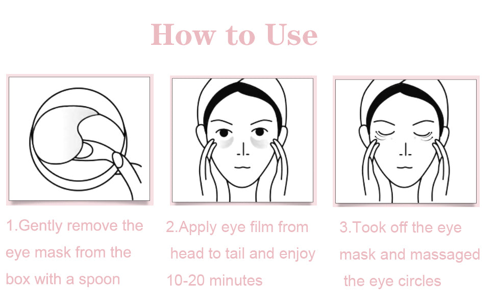 Sakura Eye Masks, 30 Pairs Collagen Gel Under Eye Patches, Crystal Eye Masks Reduce Wrinkles and Dark Circles, Moisturizing & Anti-Aging Reducing Eye Wrinkles Skincare