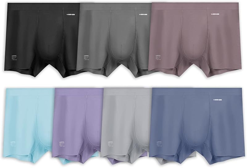 Premium Men's Naked Feeling Air Micro Modal Boxer Briefs - Softer Than Cotton-Athleisure Mens Underwear Trunks