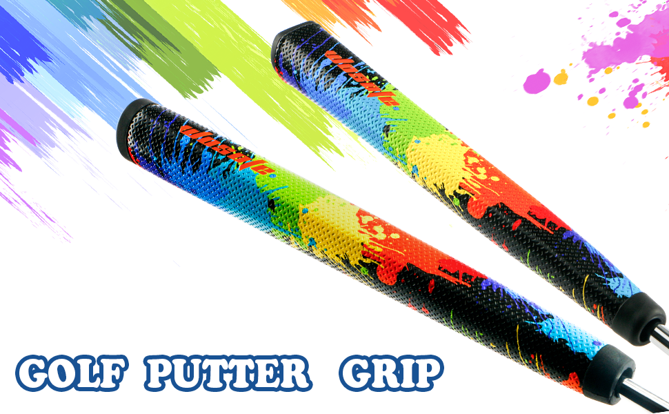 wosofe GOLF Putter Grip Two types of grips with different materials and weights Comfortable Advanced Texture Control and High-feedback Golf Putter Grip Stroke Enhancement Soft &Tacky Superior Traction