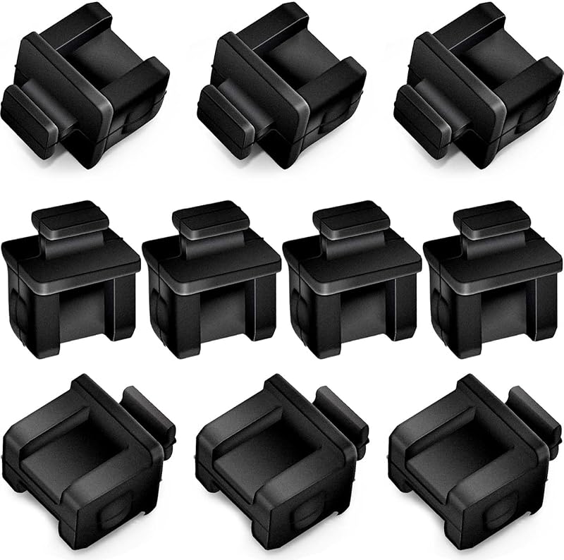 RJ45 Dust Covers Caps Ethernet LAN Port Protector Suitable for Network Swticher/Router/Hub/Cards/Computer/Copper Transceiver Module Silicone 20pcs/Pack