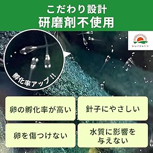 おひさまめだか メダカEgg-laying bed 8Each pieceり6Colorセット No abrasive used Antibacterial カビPrevention Hatching Rate UP Egg-laying rate UP Propagationサポート Supports large-scale egg production Reusable Sink Beginner Levelき Increase in egg production Prevent Egg Eating