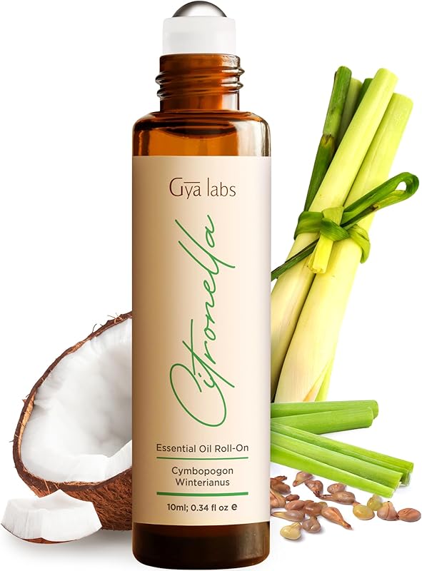 Gya Labs Peace Essential Oil Roll on - 100% Pure Natural Calming Oil for Fatigue, Blend with Patchouli, Frankincense, Aromatherapy Relaxation Gifts for Women and Men, Travel Size (0.34 Fl Oz)