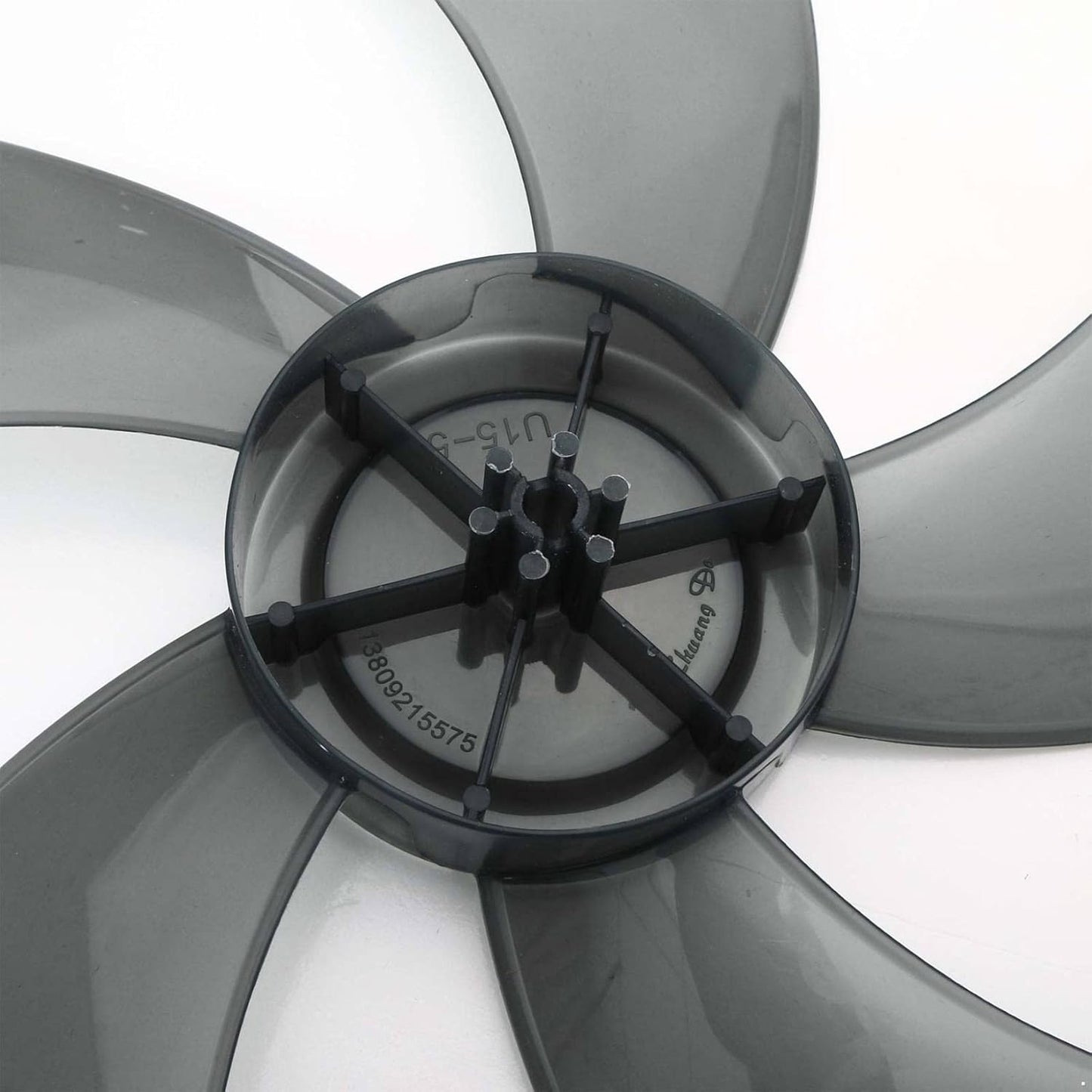Plastic Fan Blade Replacement for Standing Pedestal Fan Table Fanner General Accessories with Nut Cover Type B 14 Inch
