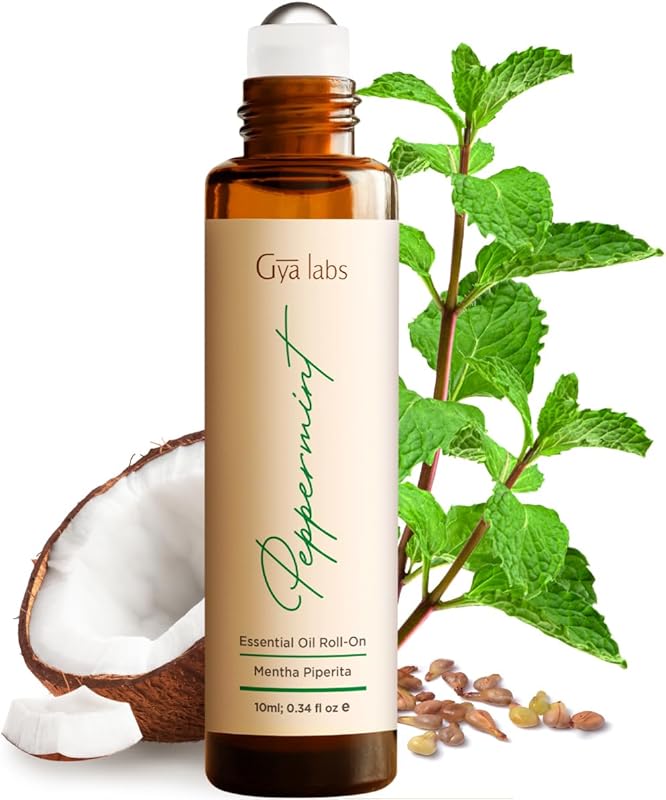 Gya Labs Peace Essential Oil Roll on - 100% Pure Natural Calming Oil for Fatigue, Blend with Patchouli, Frankincense, Aromatherapy Relaxation Gifts for Women and Men, Travel Size (0.34 Fl Oz)