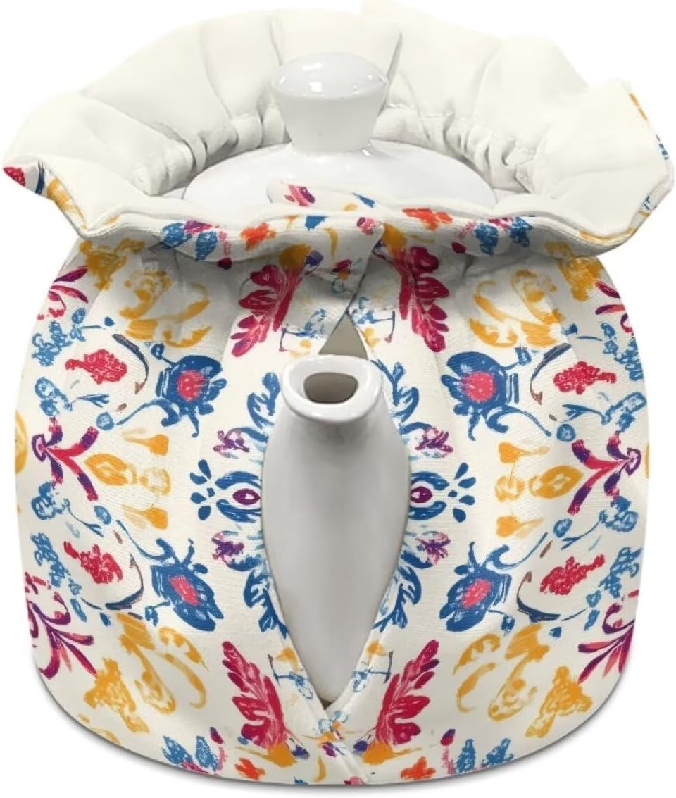 Teapot Thermal Cover Bohemian Mandala Print Tea Cozy for Tea Pot Insulated Suitable for Protecting Kettle Coffee Pot Breakfast Insulated Kitchen Coffee Table Decorative Accessories